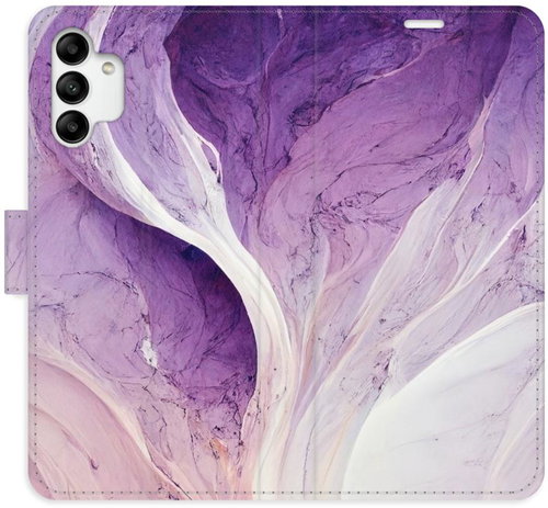 iSaprio flip pouzdro Purple Paint pro Samsung Galaxy A04s - Phone Cover - Main image