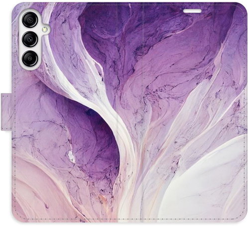 iSaprio flip pouzdro Purple Paint pro Samsung Galaxy A14 / A14 5G - Phone Cover - Main image