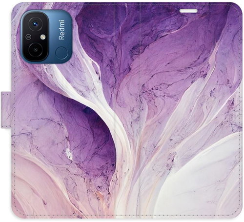 iSaprio flip pouzdro Purple Paint pro Xiaomi Redmi 12C - Phone Cover - Main image