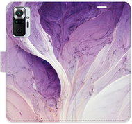 iSaprio flip pouzdro Purple Paint pro Xiaomi Redmi Note 10 Pro - Phone Cover