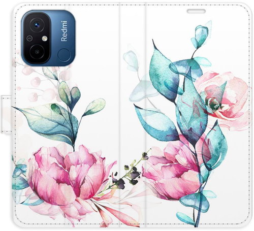 iSaprio flip pouzdro Beautiful Flower pro Xiaomi Redmi 12C - Phone Cover - Main image