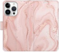 iSaprio flip pouzdro RoseGold Marble pro iPhone 15 Pro - Phone Cover
