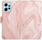 iSaprio flip puzdro RoseGold Marble pre Xiaomi Redmi Note 12 5G - Kryt na mobil