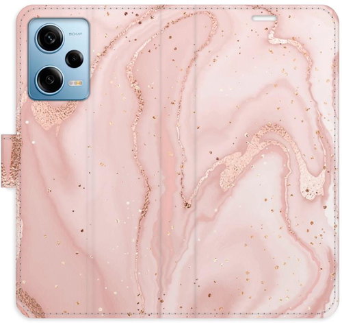 iSaprio flip pouzdro RoseGold Marble pro Xiaomi Redmi Note 12 Pro 5G / Poco X5 Pro 5G - Phone Cover - Main image