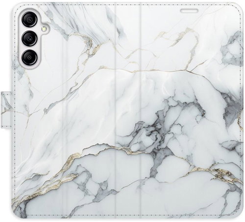 iSaprio flip pouzdro SilverMarble 15 pro Samsung Galaxy A14 / A14 5G - Phone Cover - Main image