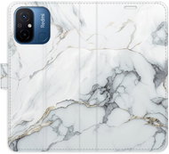 iSaprio flip pouzdro SilverMarble 15 pro Xiaomi Redmi 12C - Phone Cover