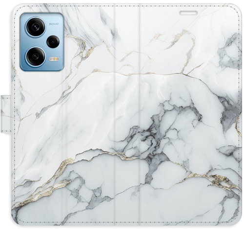 iSaprio flip pouzdro SilverMarble 15 pro Xiaomi Redmi Note 12 Pro 5G / Poco X5 Pro 5G - Phone Cover - Main image