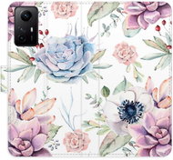 iSaprio flip case Succulents Pattern for Xiaomi Redmi Note 12S - Phone Cover