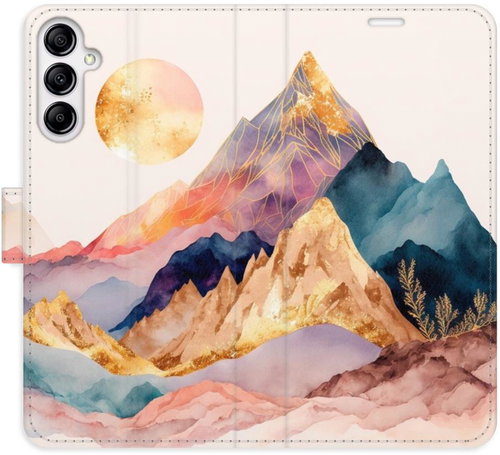 iSaprio flip pouzdro Beautiful Mountains pro Samsung Galaxy A14 / A14 5G - Phone Cover - Main image