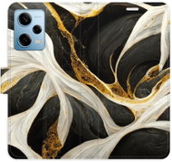 iSaprio flip pouzdro BlackGold Marble pro Xiaomi Redmi Note 12 Pro 5G / Poco X5 Pro 5G - Phone Cover