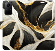 iSaprio flip pouzdro BlackGold Marble pro Xiaomi Redmi Note 12S - Phone Cover