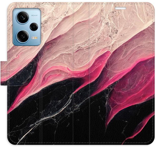 iSaprio flip pouzdro BlackPink Marble pro Xiaomi Redmi Note 12 Pro 5G / Poco X5 Pro 5G - Phone Cover - Main image