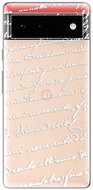 iSaprio Handwriting 01 pro white pro Google Pixel 6 5G - Phone Cover