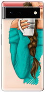iSaprio My Coffe and Brunette Girl pro Google Pixel 6 5G - Phone Cover