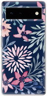 iSaprio Leaves on Blue pro Google Pixel 6 5G - Phone Cover