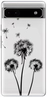 iSaprio Three Dandelions pro black for Google Pixel 6a 5G - Phone Cover