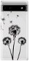 Phone Cover iSaprio Three Dandelions pro black pro Google Pixel 6a 5G - Kryt na mobil