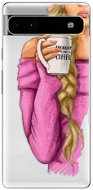 iSaprio My Coffe and Blond Girl pro Google Pixel 6a 5G - Phone Cover