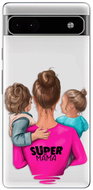 iSaprio Super Mama pro Boy and Girl pro Google Pixel 6a 5G - Phone Cover