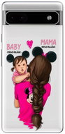 iSaprio Mama Mouse Brunette and Girl pro Google Pixel 6a 5G - Phone Cover