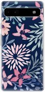 iSaprio Leaves on Blue pro Google Pixel 6a 5G - Phone Cover