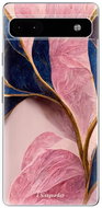 iSaprio Pink Blue Leaves pro Google Pixel 6a 5G - Phone Cover