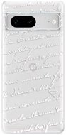 iSaprio Handwriting 01 pro white pro Google Pixel 7 5G - Phone Cover