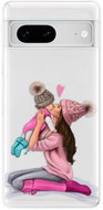 iSaprio Kissing Mom pro Brunette and Girl pro Google Pixel 7 5G - Phone Cover
