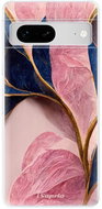 iSaprio Pink Blue Leaves pro Google Pixel 7 5G - Phone Cover