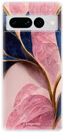 iSaprio Pink Blue Leaves pro Google Pixel 7 Pro 5G - Phone Cover