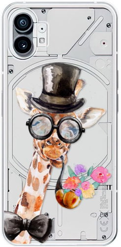 iSaprio Sir Giraffe pro Nothing Phone 1 - Phone Cover - Main image
