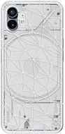 iSaprio Abstract Triangles 03 pro white pro Nothing Phone 1 - Phone Cover