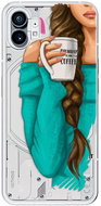 iSaprio My Coffe and Brunette Girl pro Nothing Phone 1 - Phone Cover
