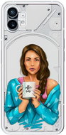 iSaprio Coffe Now pro Brunette pro Nothing Phone 1 - Phone Cover