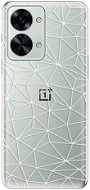 Phone Cover iSaprio Abstract Triangles 03 pro white pro OnePlus Nord 2T 5G - Kryt na mobil