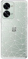 iSaprio Abstract Triangles 03 pro white for OnePlus Nord 2T 5G - Phone Cover