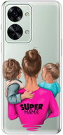 iSaprio Super Mama pro Boy and Girl pro OnePlus Nord 2T 5G - Phone Cover