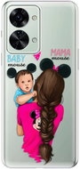 iSaprio Mama Mouse Brunette and Boy pro OnePlus Nord 2T 5G - Phone Cover