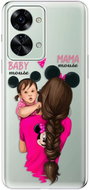 iSaprio Mama Mouse Brunette and Girl pro OnePlus Nord 2T 5G - Phone Cover