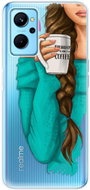 iSaprio My Coffe and Brunette Girl pro Realme 9i - Phone Cover