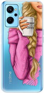 iSaprio My Coffe and Blond Girl pro Realme 9i - Phone Cover