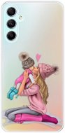 iSaprio Kissing Mom Blond and Girl pre Samsung Galaxy A34 5G - Kryt na mobil