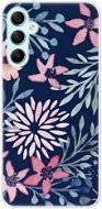 iSaprio Leaves on Blue pro Samsung Galaxy A34 5G - Phone Cover