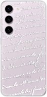 iSaprio Handwriting 01 pro white pro Samsung Galaxy S23 5G - Phone Cover