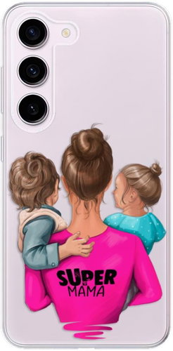 iSaprio Super Mama pro Boy and Girl pro Samsung Galaxy S23 5G - Phone Cover - Main image