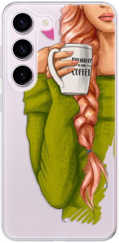 iSaprio My Coffe and Redhead Girl pro Samsung Galaxy S23 5G - Phone Cover - Main image