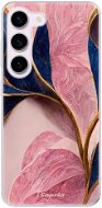 iSaprio Pink Blue Leaves pro Samsung Galaxy S23 5G - Phone Cover