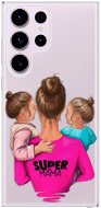 iSaprio Super Mama Two Girls pre Samsung Galaxy S23 Ultra - Kryt na mobil