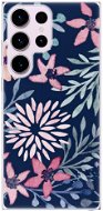 iSaprio Leaves on Blue pro Samsung Galaxy S23 Ultra - Phone Cover