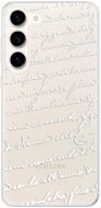 iSaprio Handwriting 01 pro white pro Samsung Galaxy S23+ 5G - Phone Cover